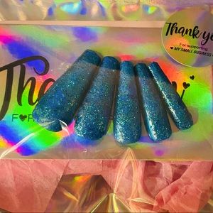 “Oceanic”. One of a kind nails.